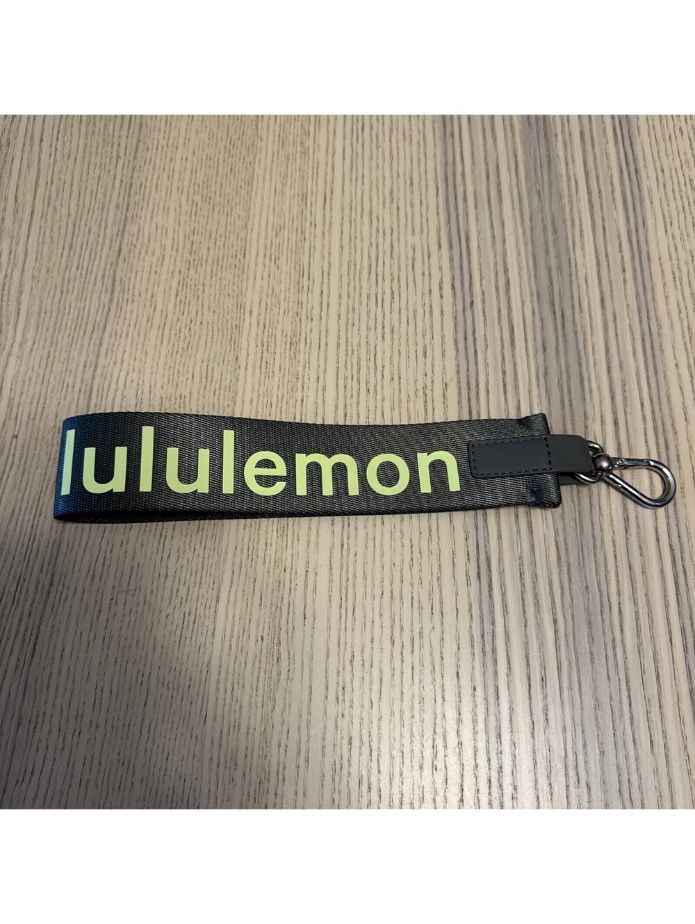 Lululemon Never Lost Keychain Strap Green Neon
